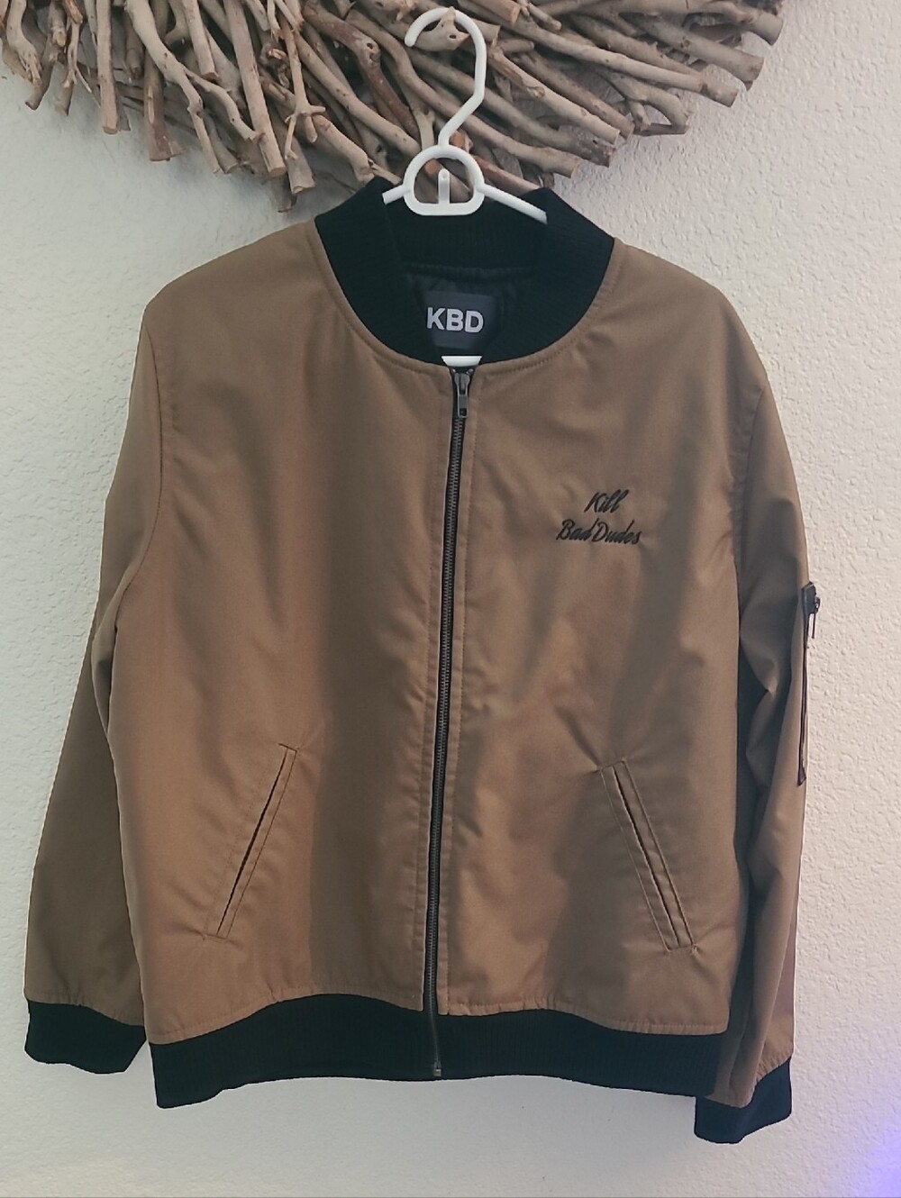 KBD We Kill Baf Dudes Bomber Jacket Lg.